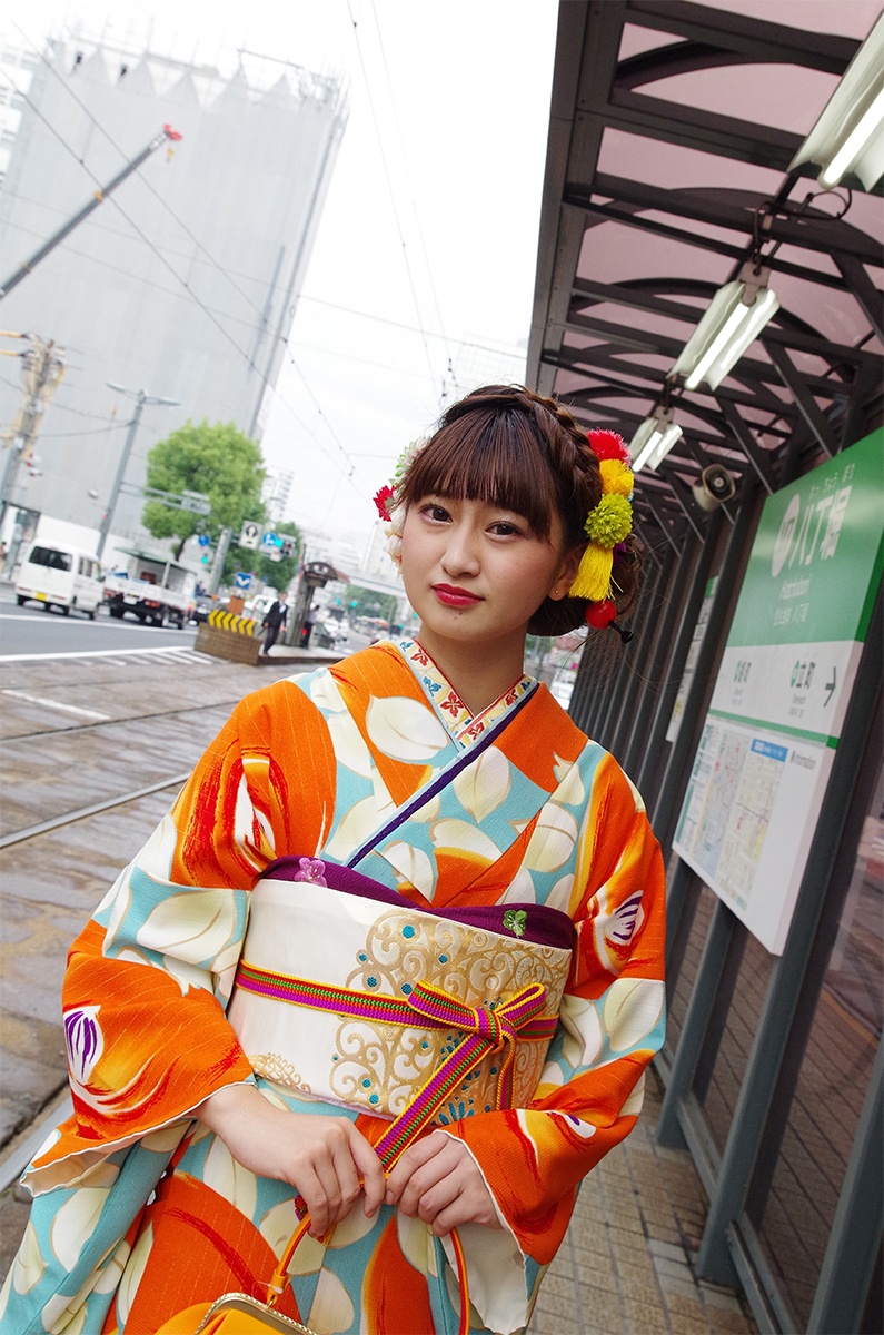 キモノグラースの着物コーディネートと着物の遊び方 広島 並木通り | キモノグラース