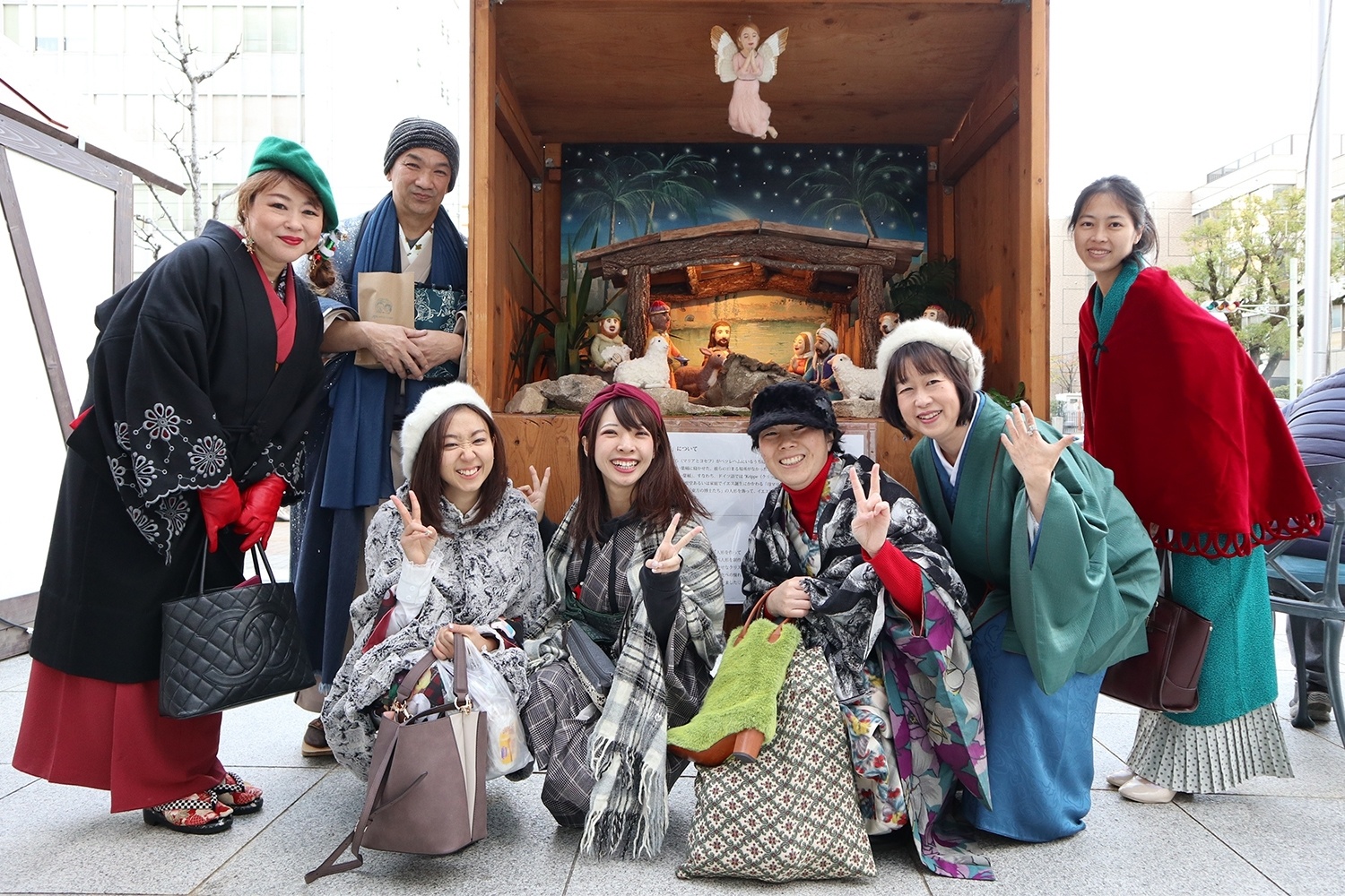 キモノグラースの着物コーディネートと着物の遊び方 広島 並木通り キモノグラース